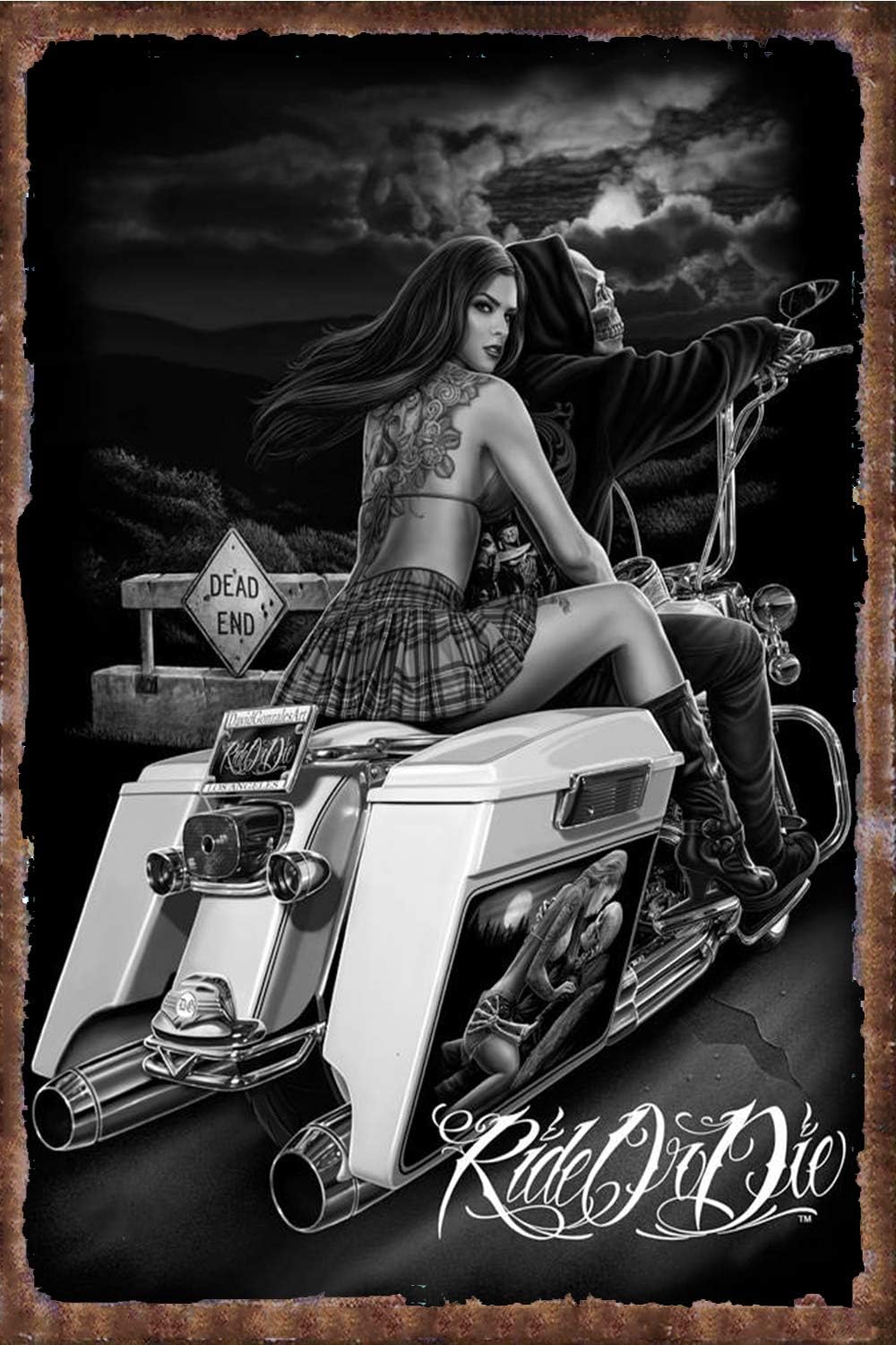 Kitchen Up - Vintage Metal Tabela Ride or Die