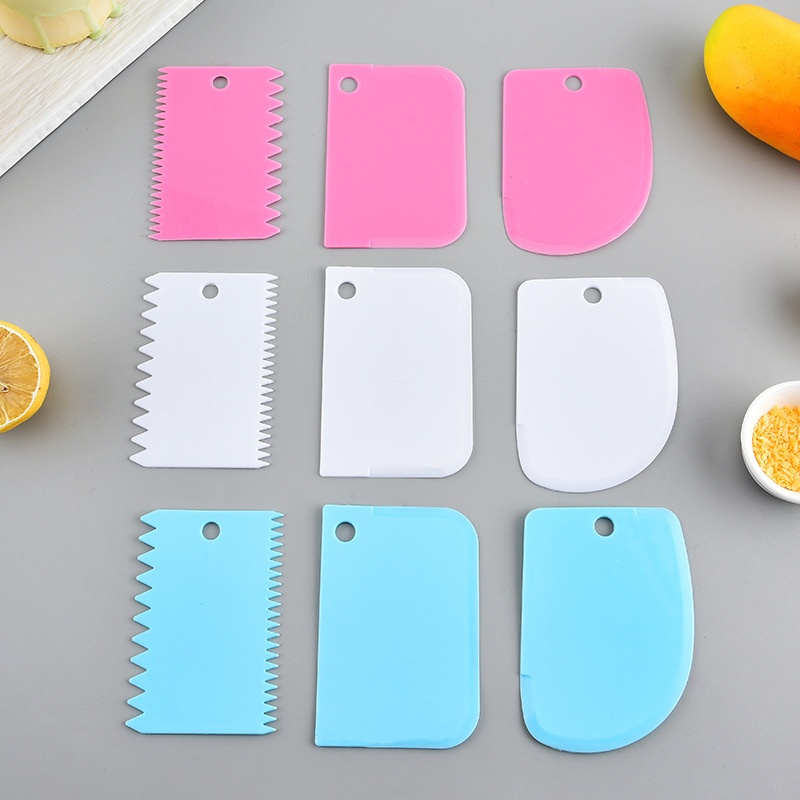 Fondant Smoother Set - 3 adet/grup Krem Kazıyıcı Düzleştirici DIY
