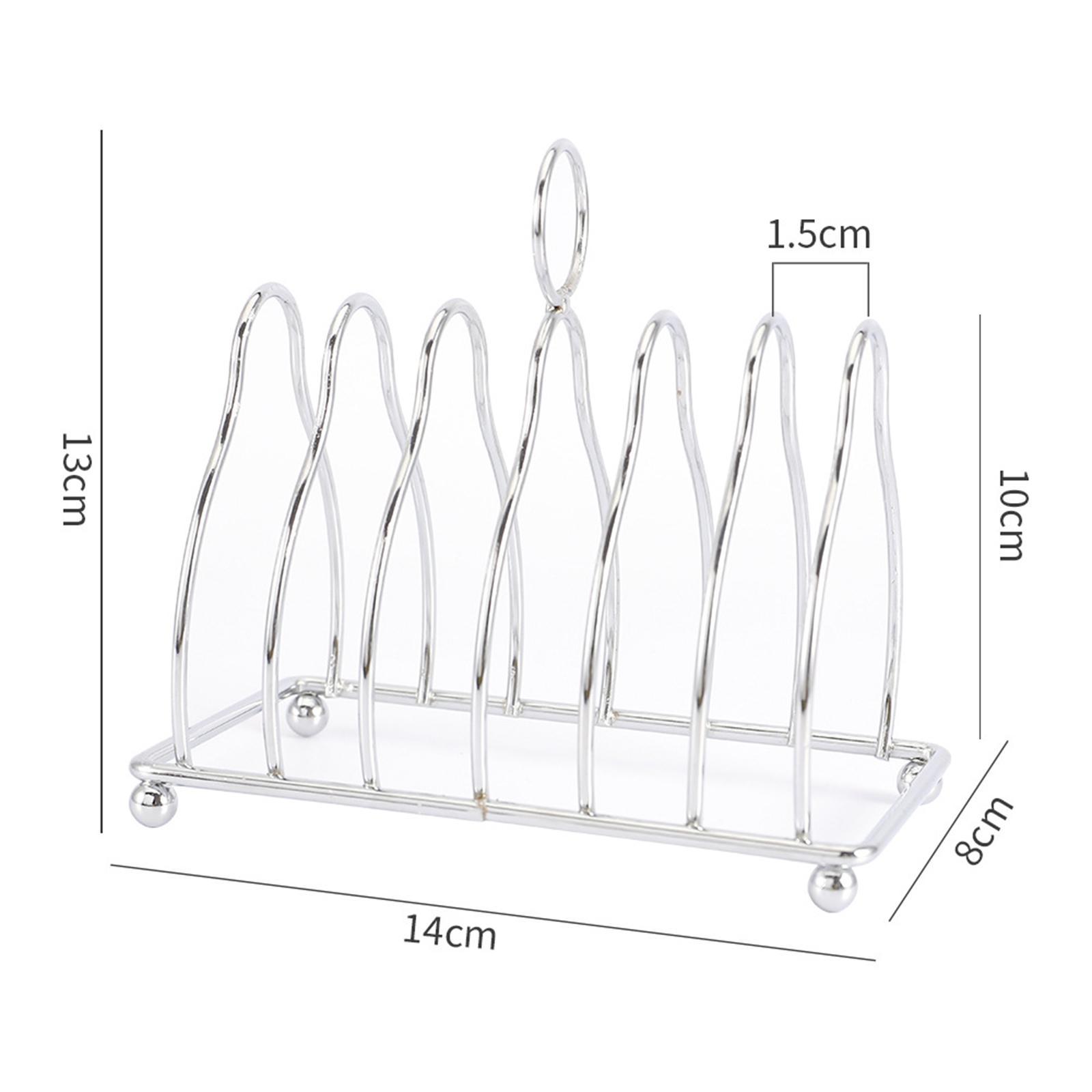 Kitchen Baking Corner - Paslanmaz Çelik Tost Standı 6 Bölmeli