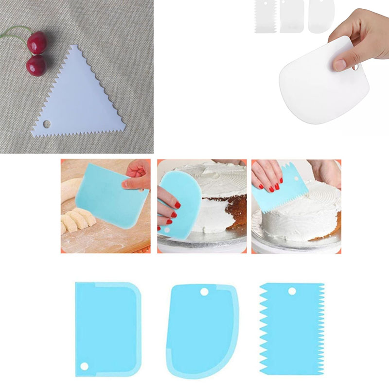 Fondant Smoother Set - Plastik Kek Kazıyıcı Seti Pişirme Buzlanma