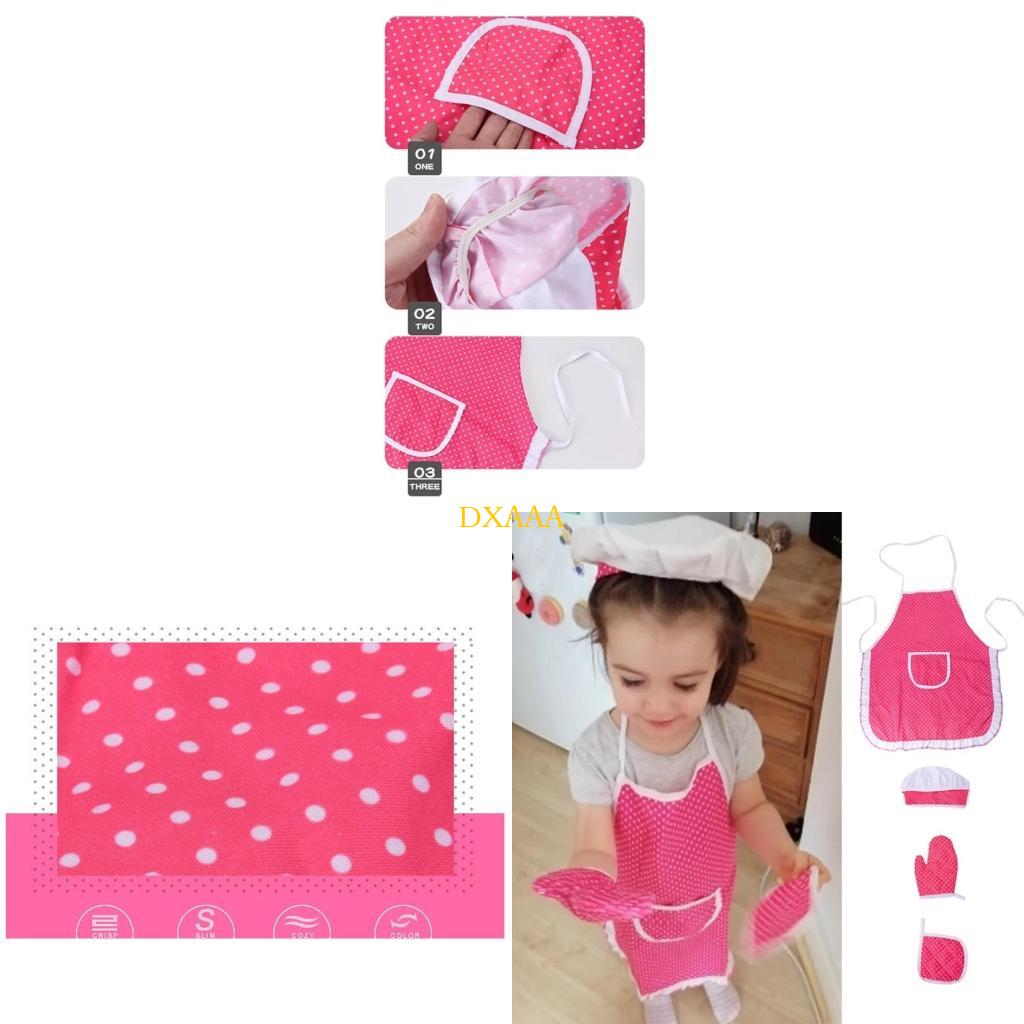 Kitchen Kids Baking Set - DXAA Şefler Kostüm Seti Çocuk Yemek