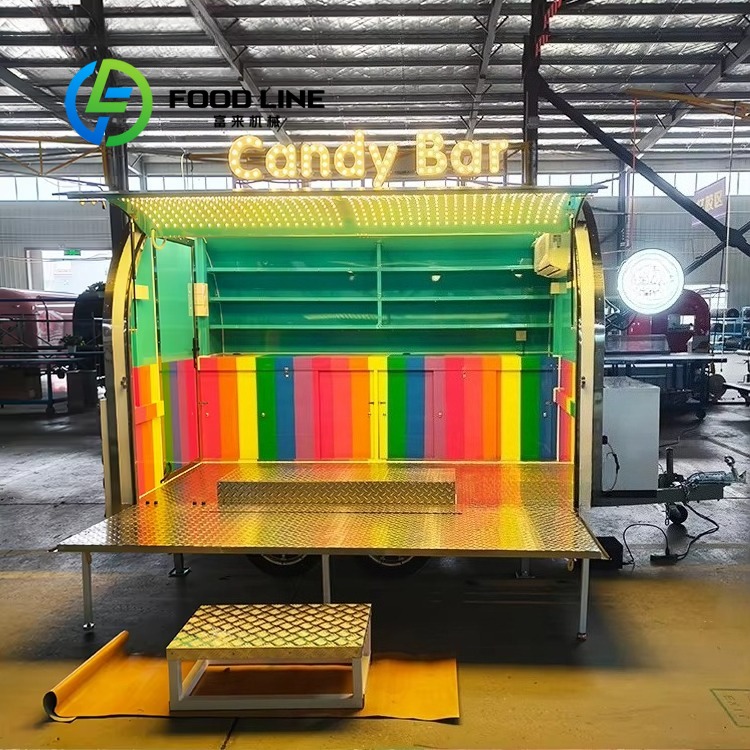 Kitchen Baking Cart - Özelleştirilmiş Römorklar Mobil Küçük Büfe Barbekü