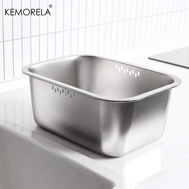 Kitchen Up - 10L Taşınabilir Paslanmaz Çelik Bulaşık Kase
