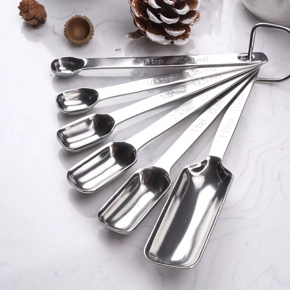 Kitchen Baking Utensils - Ölçek ile 6 adet paslanmaz çelik