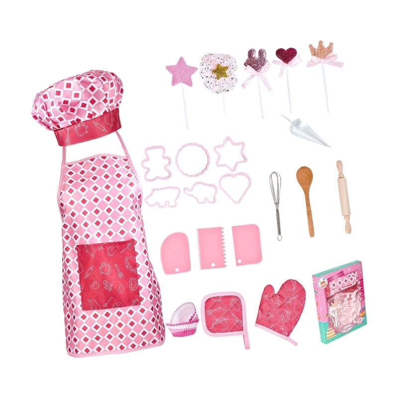 Kitchen Kids Baking Set - İnteraktif Çocuk Yemek Pişirme Kostümü Oyun