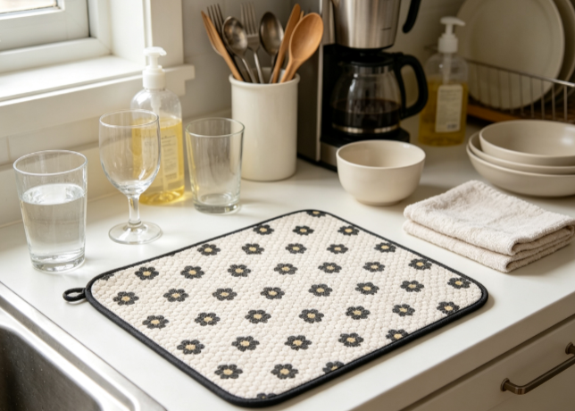 Baking Kitchen Design - Çok Satan Mutfak Bulaşık Kurutma Matı,