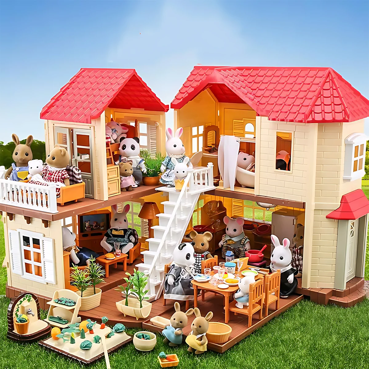 Kitchen Up - Minyatür Mobilya 1:12 Dollhouse Mutfak Oturma