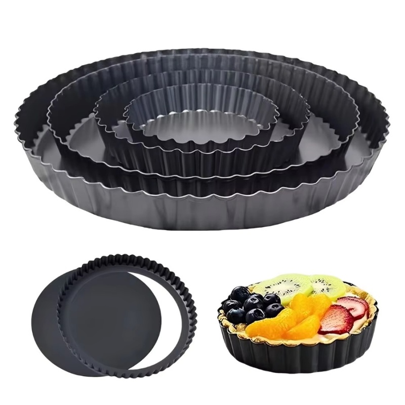 Kitchen Oven Baking Pans - 1 adet çıkarılabilir alt yuvalı tart