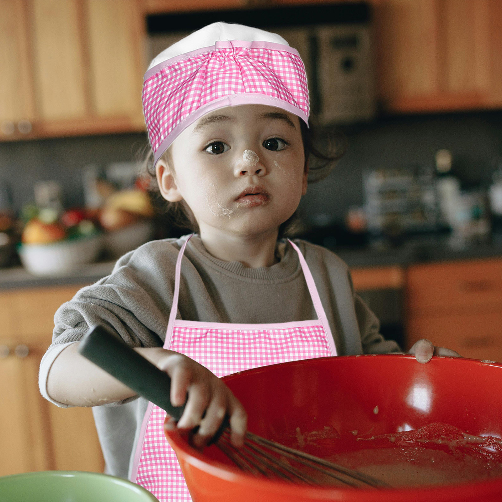 1 Set Çocuk Önlüğü ve Şef Şapk - Kitchen Kids Baking Set incelemesi ve fiyatı