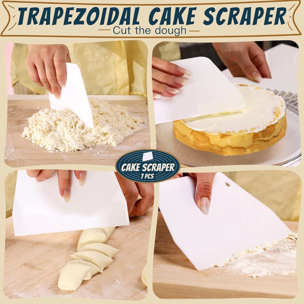 7 Parça Mutfak Hamur Kazıyıcı  - Kitchen Baking Utensils incelemesi ve fiyatı