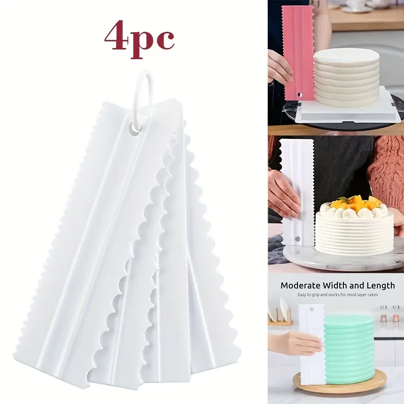 4 Parça Pasta Kazıyıcı Seti -  - Fondant Smoother Set incelemesi ve fiyatı