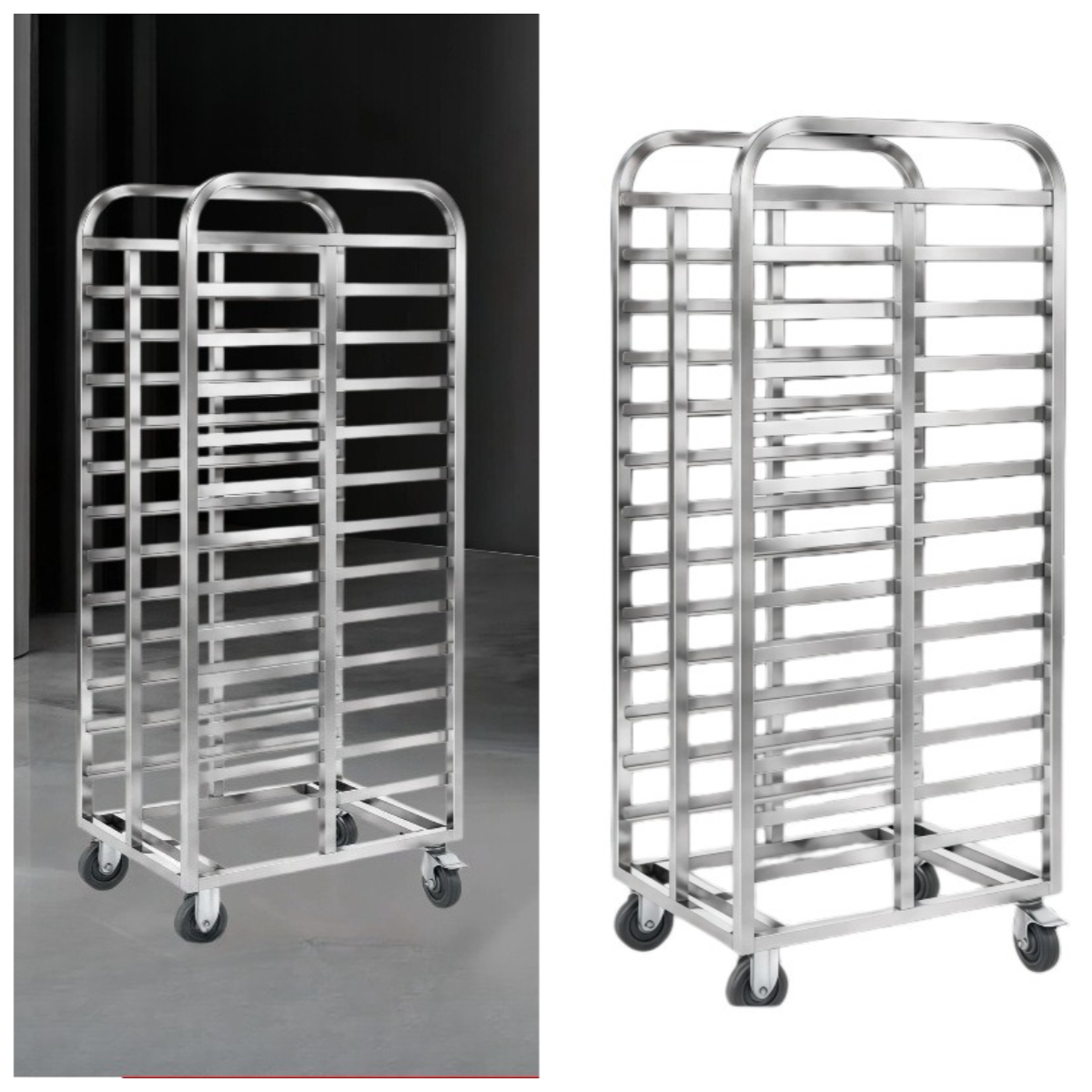 Paslanmaz Çelik Çok Katmanlı F - Kitchen Baking Cart incelemesi ve fiyatı