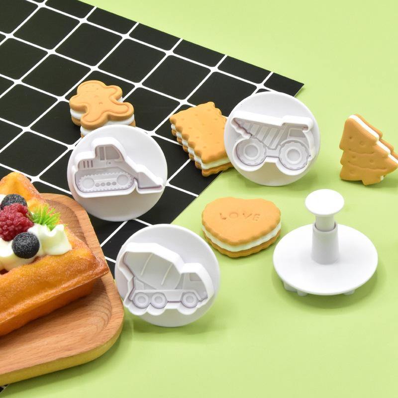 3D Araç Kurabiye Kalıbı 4'lü S - Kitchen Kids Baking Set incelemesi ve fiyatı