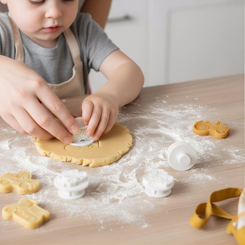 3D Araç Kurabiye Kalıbı 4'lü S - Kitchen Kids Baking Set incelemesi ve fiyatı
