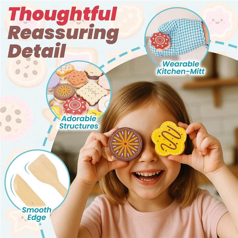 WOWFU-Çocuklar İçin Ahşap Kura - Kitchen Kids Baking Set incelemesi ve fiyatı