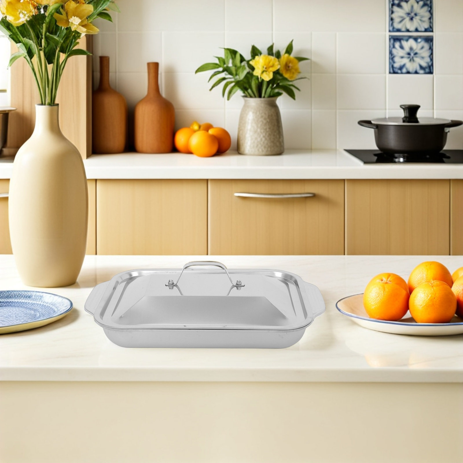 Paslanmaz Çelik Dikdörtgen Izg - Kitchen Oven Baking Pans incelemesi ve fiyatı