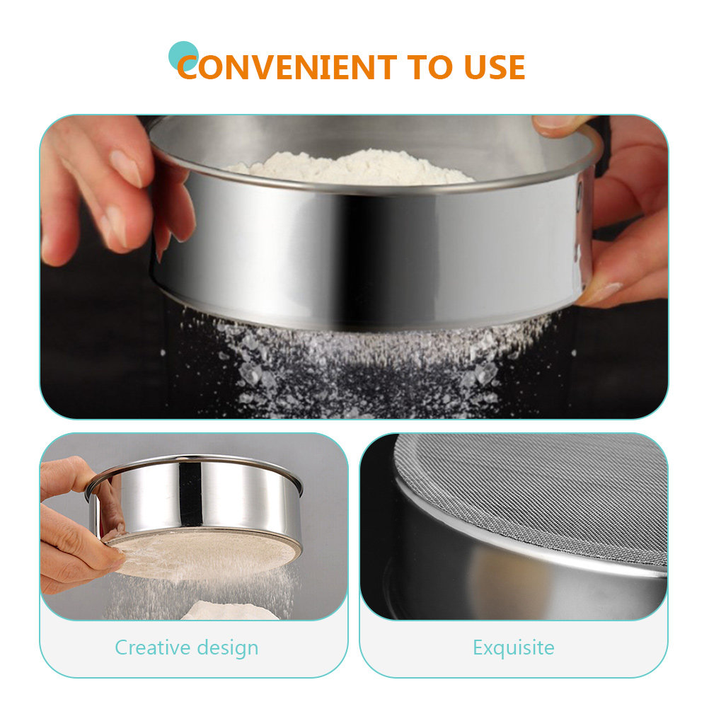 3 adet paslanmaz çelik un eleğ - Kitchen Baking Utensils incelemesi ve fiyatı