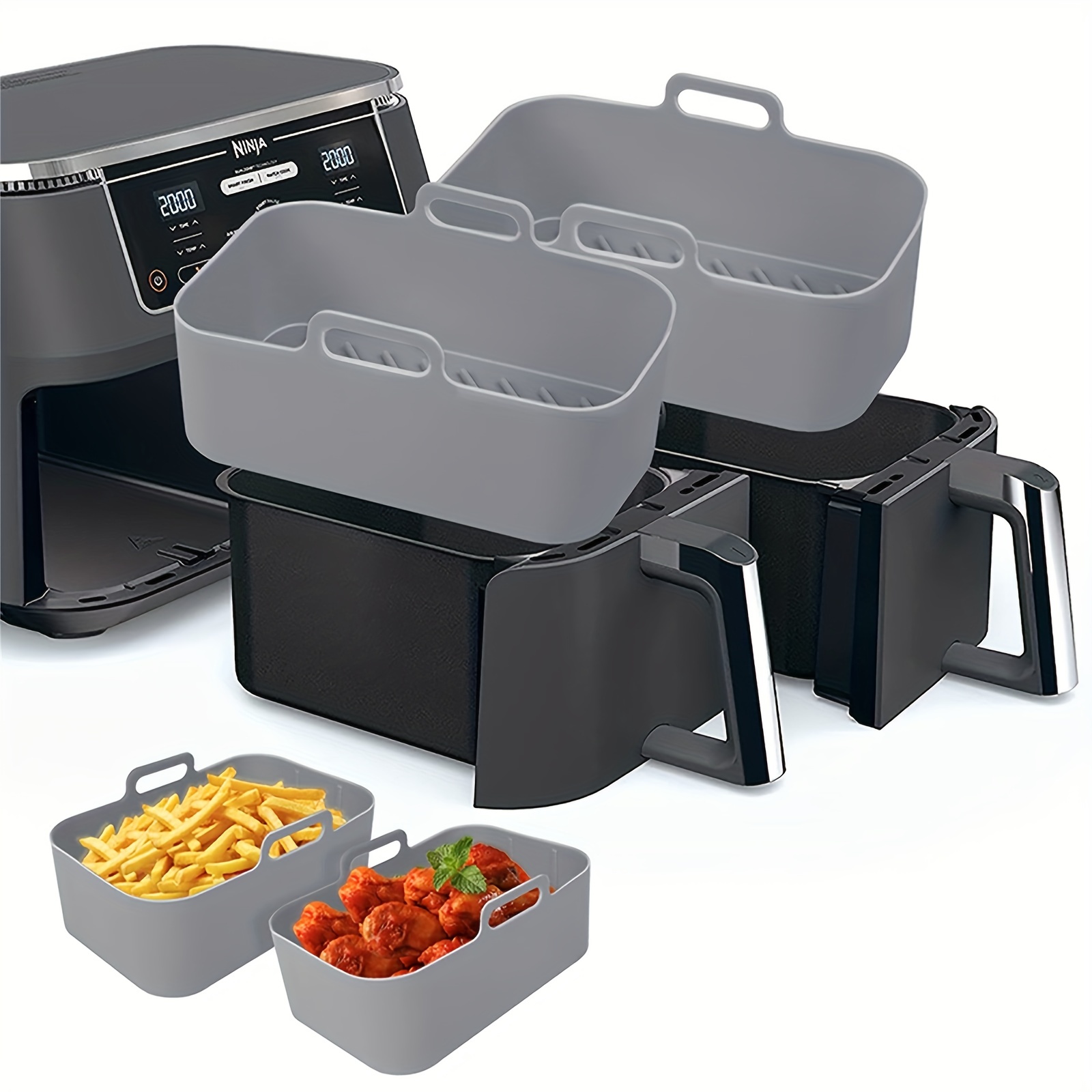 1/2 adet hava fritöz silikon t - Kitchen Oven Baking Pans incelemesi ve fiyatı