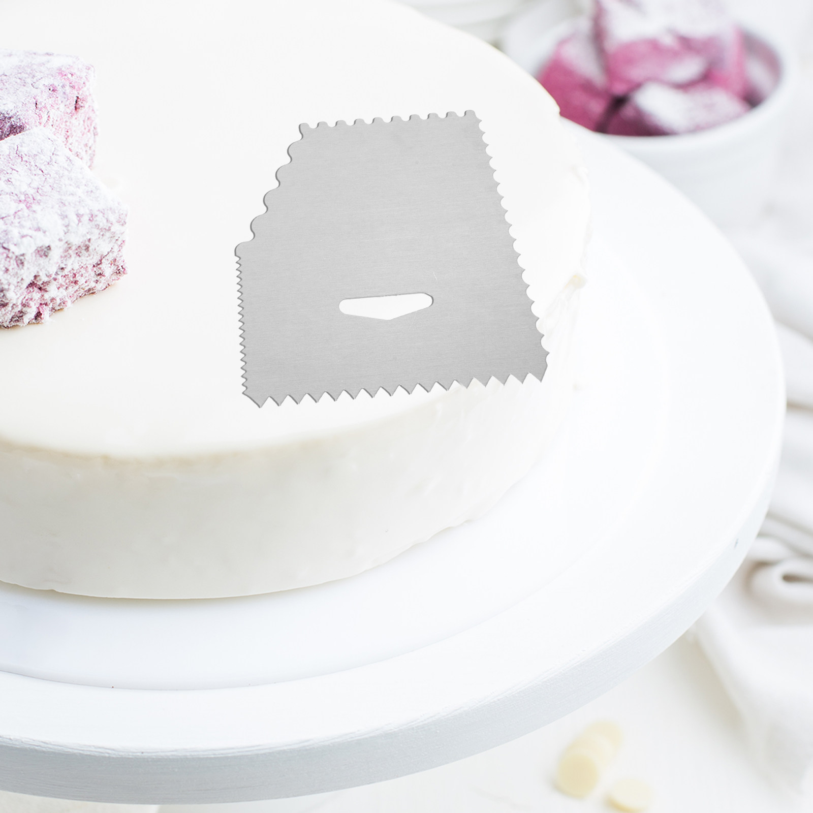 4 Parça Kek Kazıyıcı Seti Alüm - Fondant Smoother Set incelemesi ve fiyatı