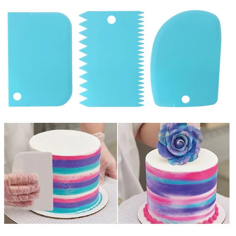 3 adet/grup Krem Kazıyıcı Düzl - Fondant Smoother Set incelemesi ve fiyatı
