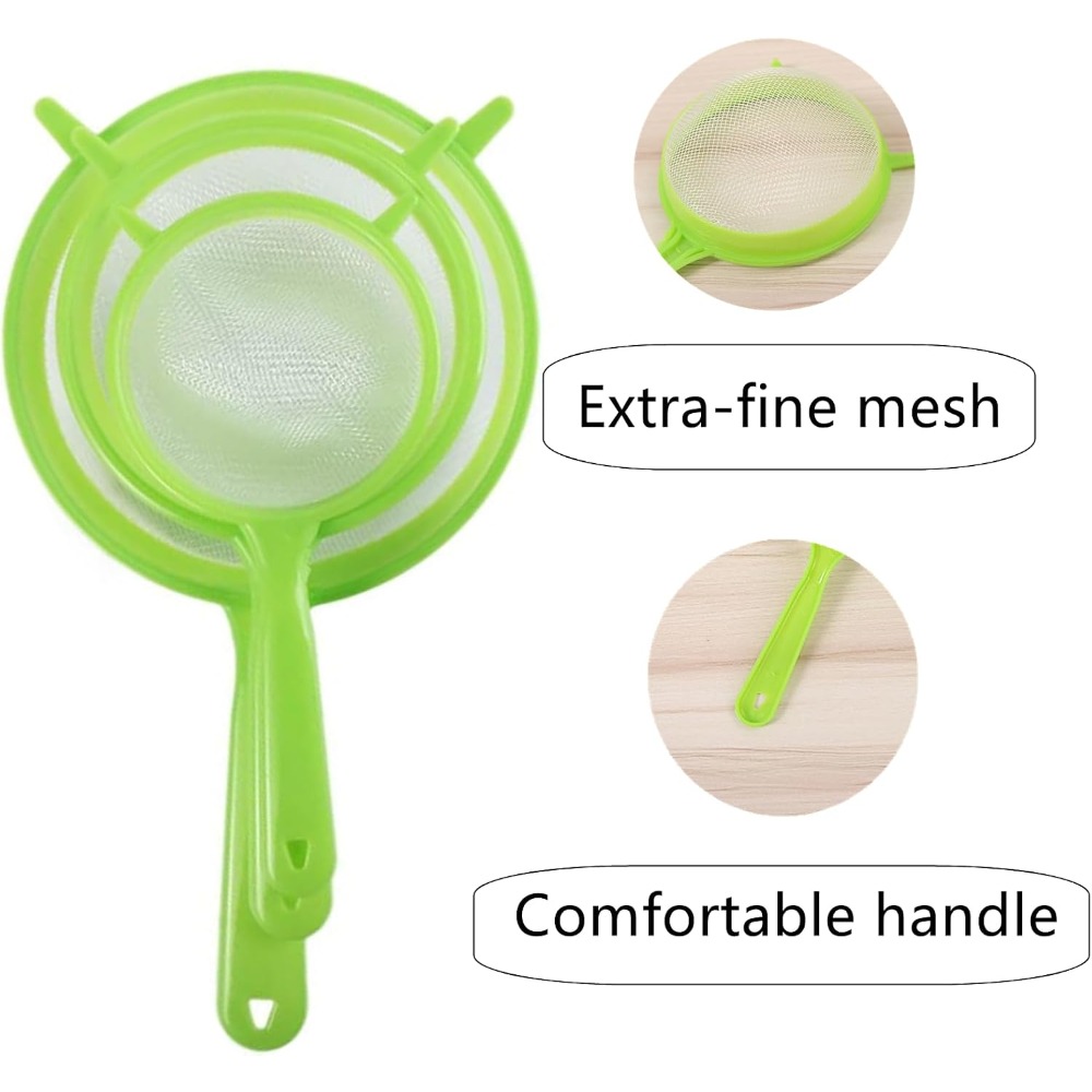 3'lü Paket İnce Gözenekli Süzg - Kitchen Baking Utensils incelemesi ve fiyatı