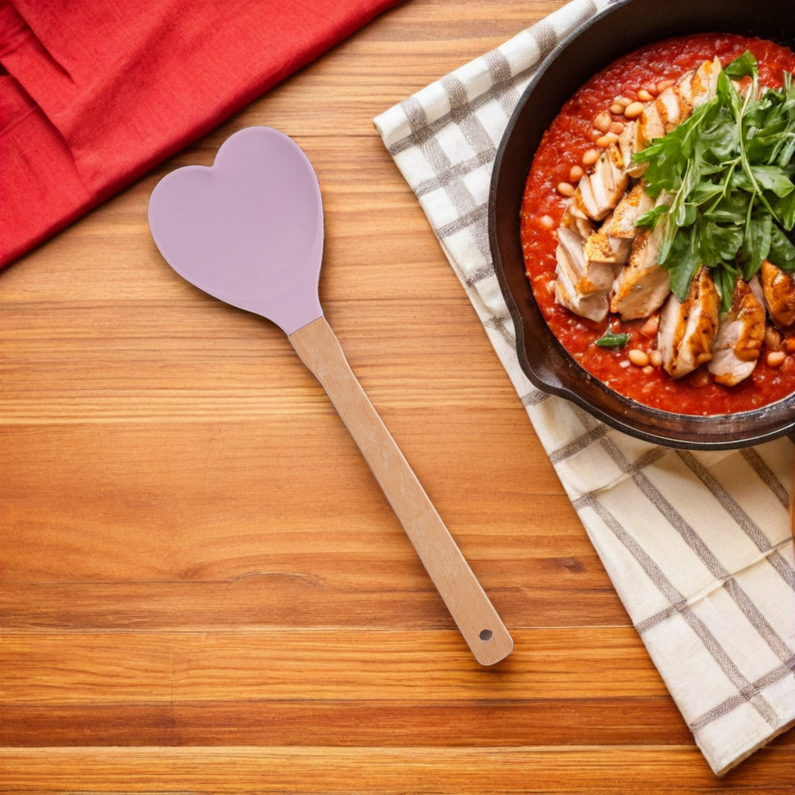 Kalp Şeklinde Silikon Spatula  - Kitchen Baking Utensils incelemesi ve fiyatı