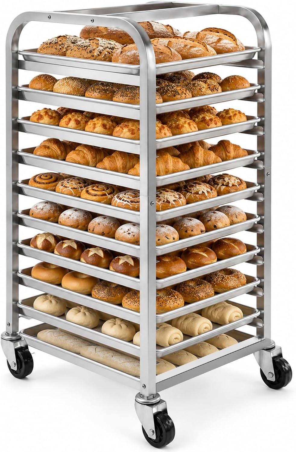 10 Katmanlı Paslanmaz Çelik Te - Kitchen Baking Cart incelemesi ve fiyatı