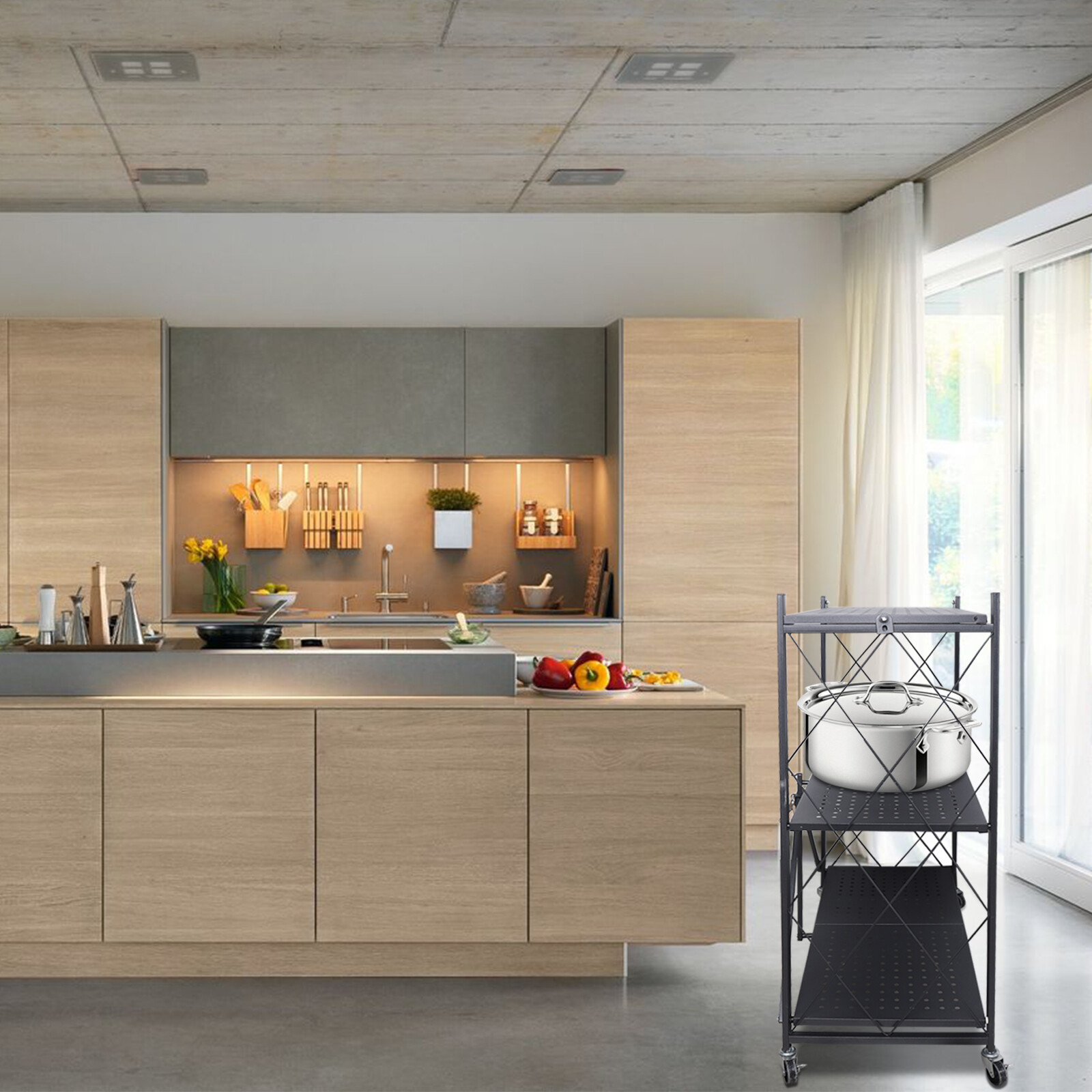 3 Katlı Hareketli Saklama Arab - Kitchen Baking Cart incelemesi ve fiyatı